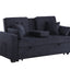 Cody II - 69.5"W Woven Fabric Convertible Sleeper Loveseat with Cup Holder