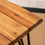 Zion - Outdoor Industrial Iron And Coffee Table - Teak