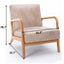 Classic Mid-Century Modern Accent Chairs, Open Framed Armchair With Cushioning