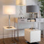 Master - 29" Contemporary Table Lamp (Set of 2) - Polished Nickel / White