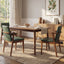 Dining Chairs (Set of 2) - Green / Walnut