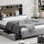 Upholstered Platform Bed With Storage Headboard, Trundle & 2 Drawers And A Set Of Sockets & USB Ports