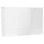 Wall Mounted Bathroom Medicine Cabinet With Double Mirrored Doors