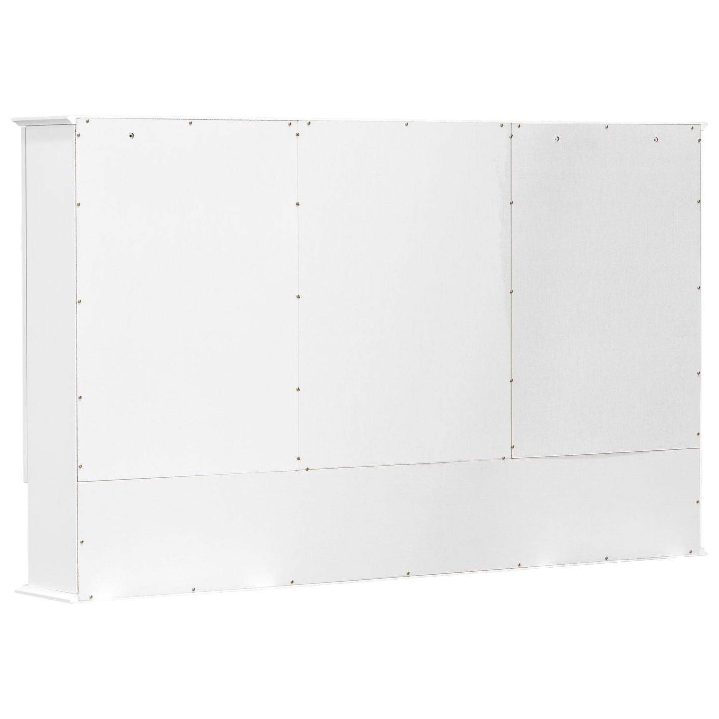Wall Mounted Bathroom Medicine Cabinet With Double Mirrored Doors