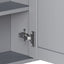 Bathroom Wall Storage Cabinet With Mirror And Adjustable Shelf, 6 Open Shelves