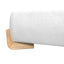 Elegant Boucle Upholstered Bed With Solid Wood Feet