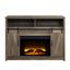 Tobias - Fireplace With Shelf Storage - Oak
