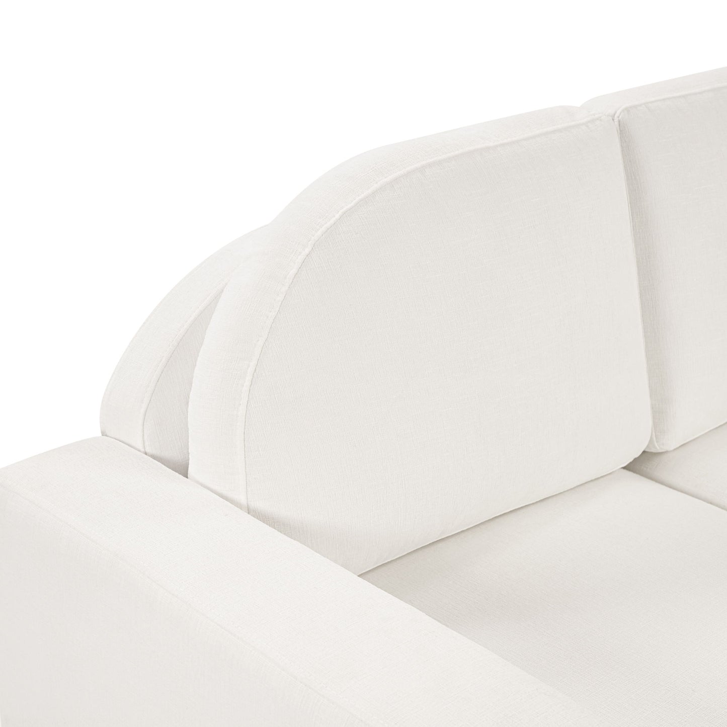 Modern 3 Seater Sofa With Curved Backrest