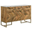 Paloma - 3 Door Herringbone Accent Cabinet - Natural