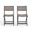 Bistro Foldable Chair With Wicker Backrest