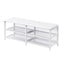 Platform Bed With 2 Tier Storage Shelves, Storage Cabinet