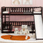 Low Bunk Bed With Slide, Fence And Ladder