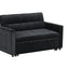 Maeve - Convertible Sleeper Loveseat With Tufting and Side Pocket - Black