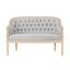 French Country Chesterfield Style Tufted Loveseat