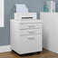 File Cabinet, Rolling Mobile, Storage Drawers, Printer Stand, Office, Contemporary & Modern