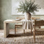 Veda - Geometric Waterfall Dining Table - White