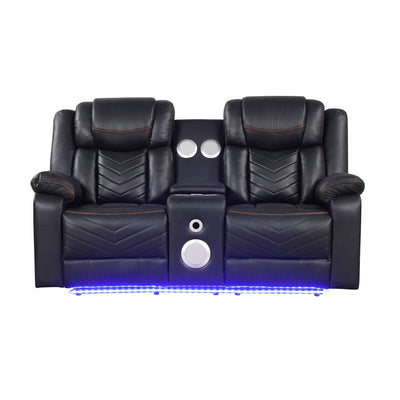 Challenger - LED Power Recliner Loveseat