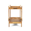 Bar Cart With Wine Bottle Holders, - Black