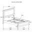 Sophia - Panel Bed With LED Headboard