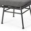 Outdoor Modern Boho Wicker Ottoman With Cushions (Set of 2)