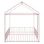 Metal Bed House Bed Frame With Fence