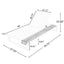 Chaise Lounge Set, 5 Position Adjustable, Flat Side Surface Storage