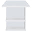 Hannah - 4 Shelf Writing Desk With Open Shelving - White