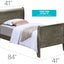 Panel Sleigh Bed