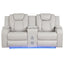 Benz - Power Reclining Loveseat With LED Lighting And Built In USB