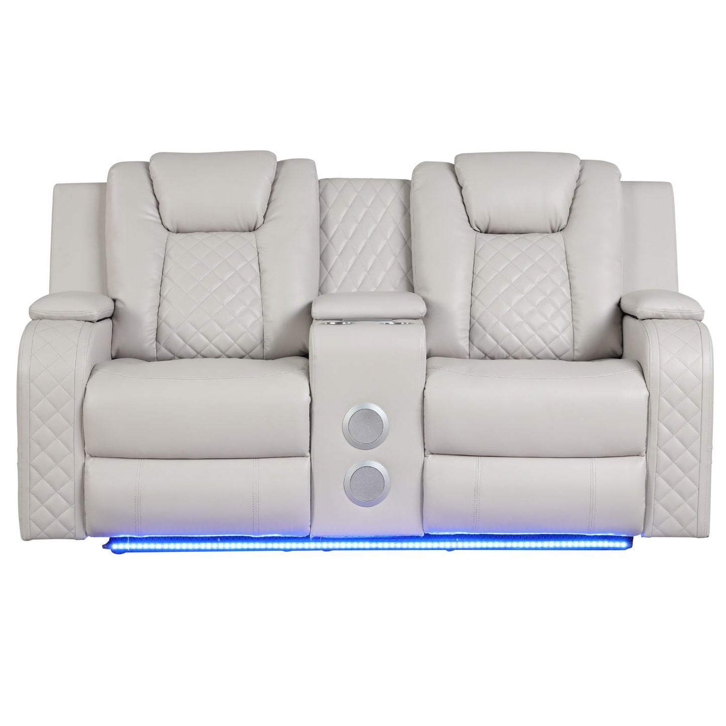 Benz - Power Reclining Loveseat & LED Lighting And Built In USB