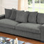 Luxe Sofa With 5 Matching Toss Pillows, Sleek Design, Spacious And Comfortable 3 Seater Couch