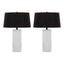 Petra - Contemporary Table Lamp (Set of 2) - Cream / Black