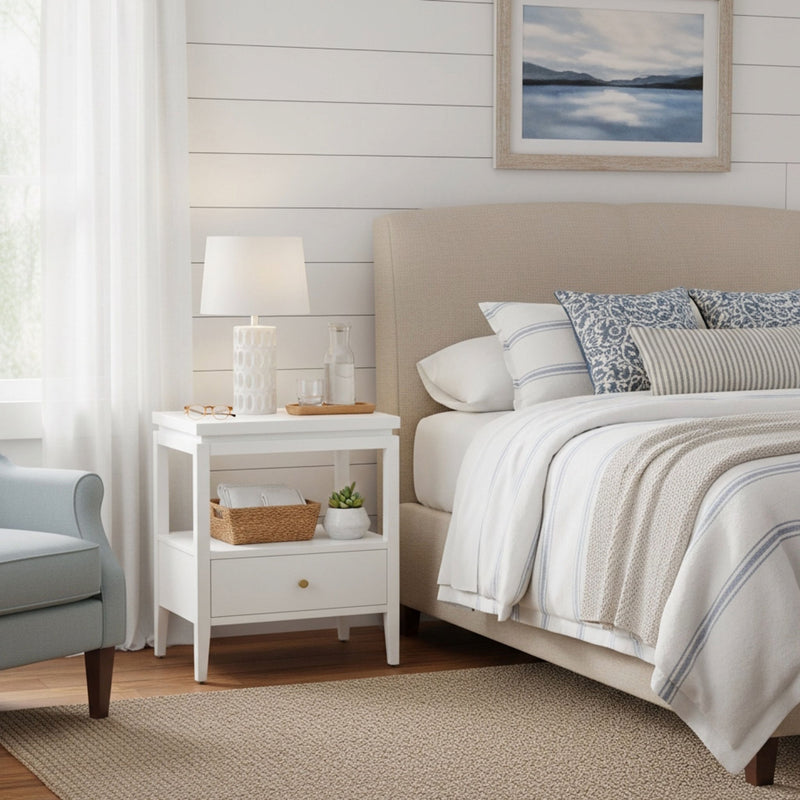 Olana -1 Drawer Nightstand With Floating Top Design
