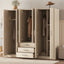 6 Doors Wardrobe Storage For Bedroom, With Big Drawers