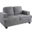 Modern Loveseat, Comfortable 2 Seater Couch With Deep Seating, Loose Back Cushions, Wide Arms