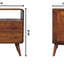 Curved Charm Console - Brown