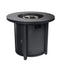 Propane Round 40000Btu Fire Pit Table - Black