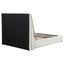 Corwyn - Queen Upholstered Panel Bed With Headboard Pillows - White
