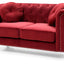 Stylish Sloped Arm Loveseat