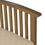 Casa Acacia Wood Club Chairs (Set of 2) With Water Resistant Cushions - Gray / Cream