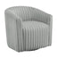 Alexa - Barrel Swivel Chair - Gray