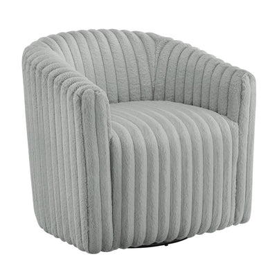 Alexa - Barrel Swivel Chair - Gray