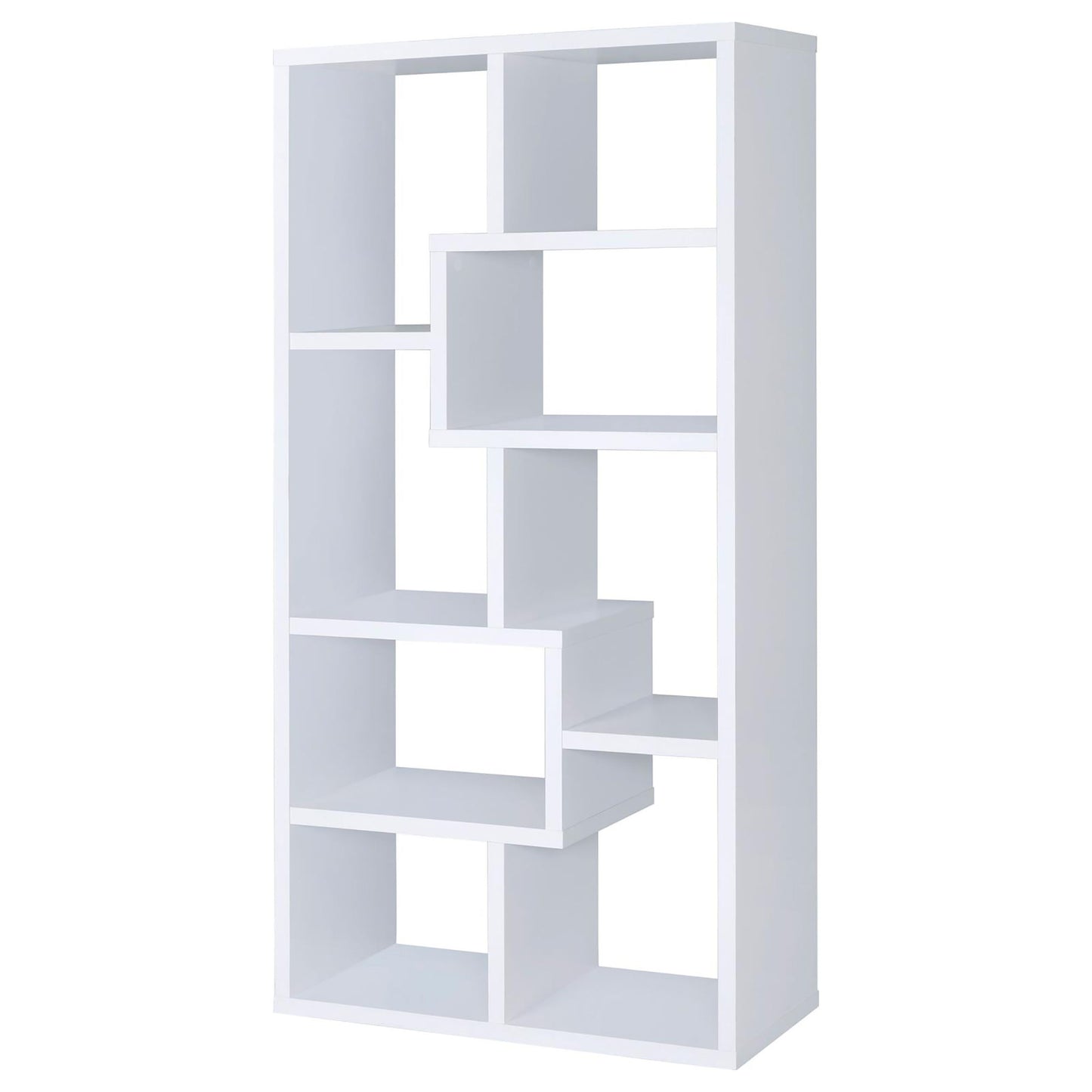 8 Shelf Geometric Bookcase