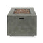 Outdoor Patio Gas Burning Fire Pit Table 50, 000 Btu, Square