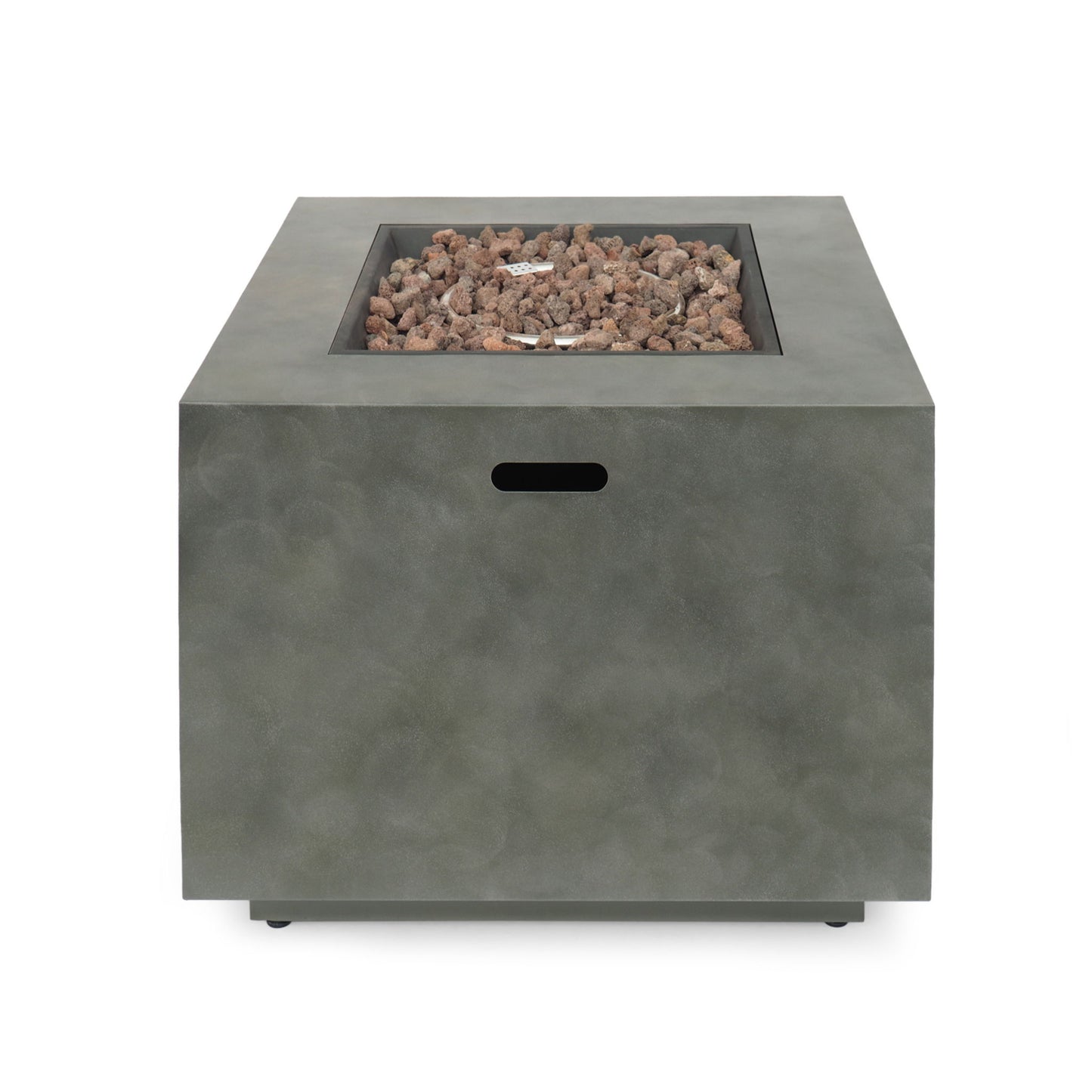 Outdoor Patio Gas Burning Fire Pit Table 50, 000 Btu, Square