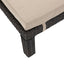Puerta - Chaise Lounge Frame Cushion Outdoor Wicker Iron - Beige / Dark Brown