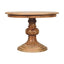 Round Turned Dining Table - Oak