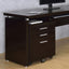 3 Drawer File Cabinetб Compact Office Storage For Home - Brown