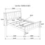 Queen Panel Bed With Upholstered Headboard And Footboard - Brown