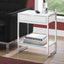 Accent Side Table, Storage Drawer, Spacious Tabletop
